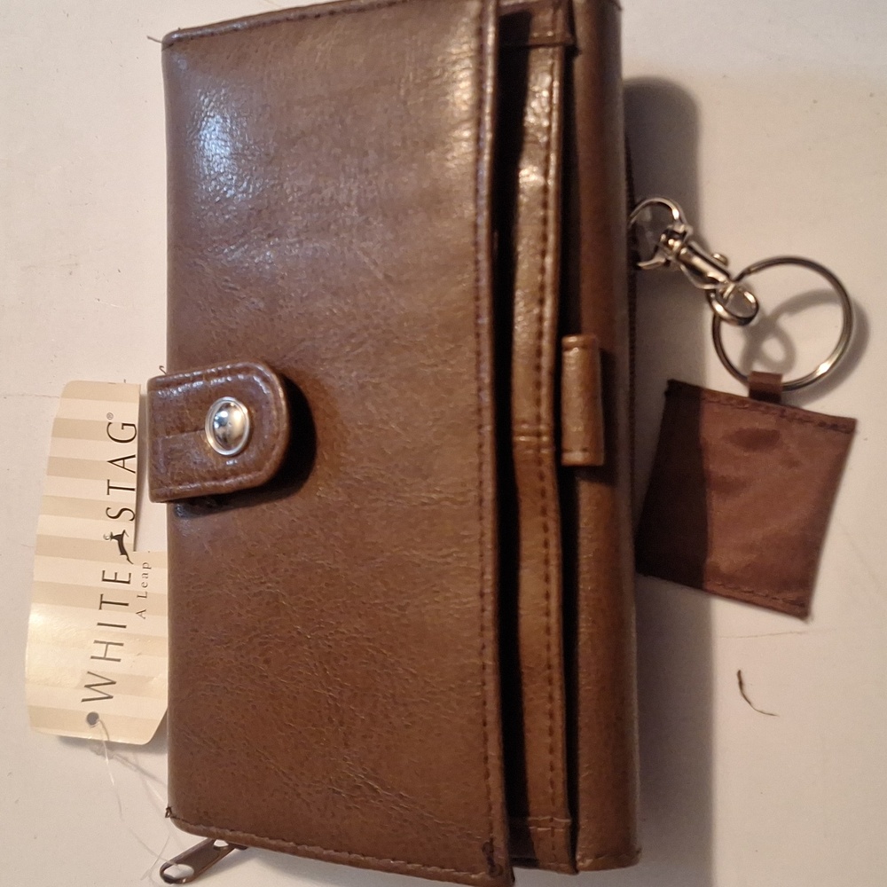 White Stag Tan Wallet with Card Slots